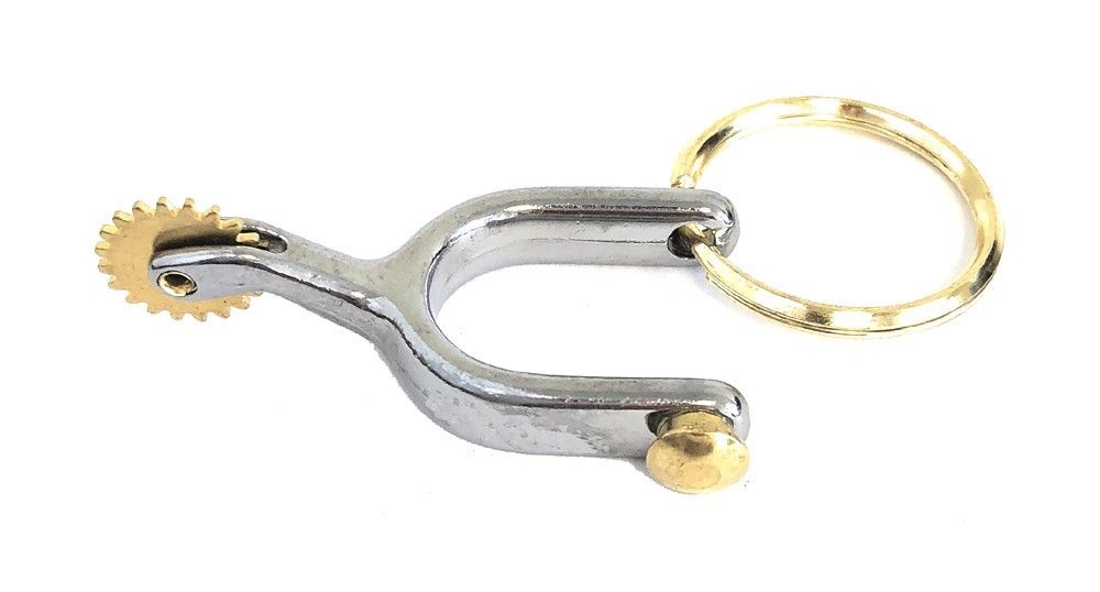 AJ Tack Horse Tack Keychain Polished Spur