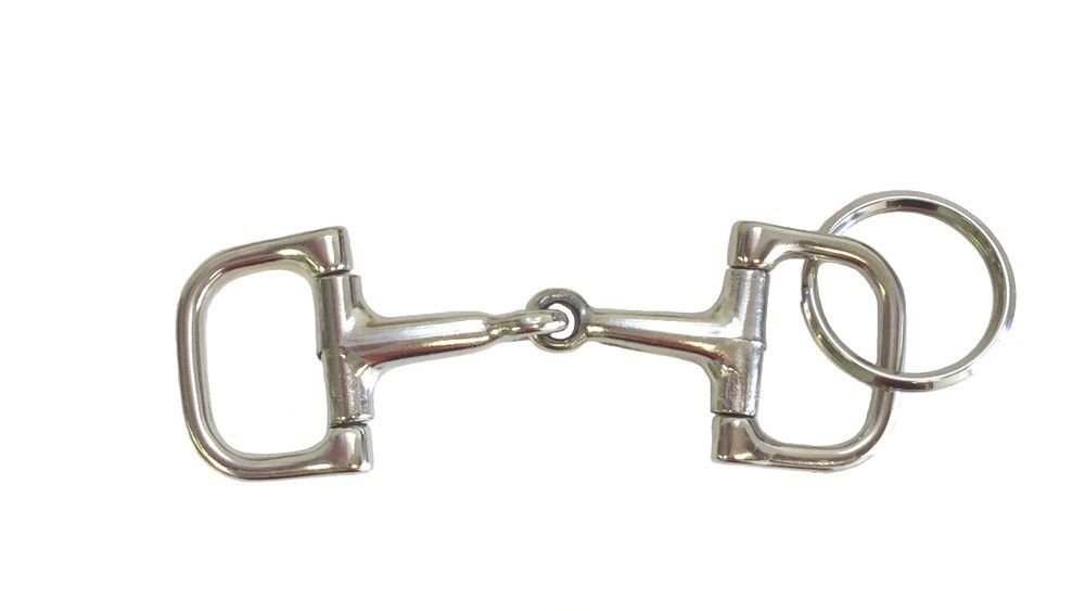 AJ Tack Horse Tack Keychain Dee Ring Bit