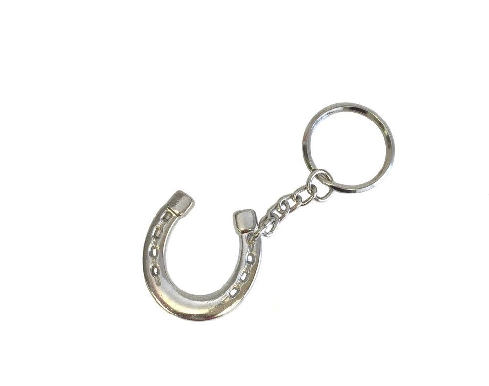 AJ Tack Horse Tack Keychain Horse Shoe