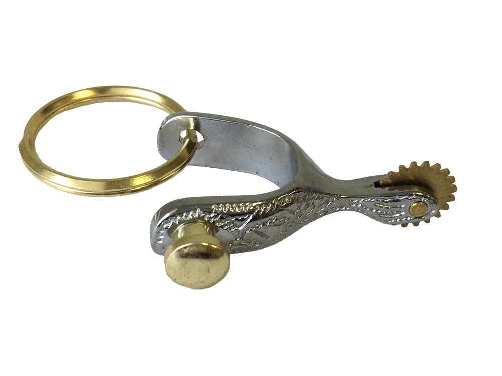 AJ Tack Horse Tack Keychain Engraved Spur