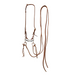 AJ Tack Bridle Set with JR Cowhorse Smooth Snaffle Gag with Split Reins