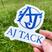 AJ Tack Logo Sticker