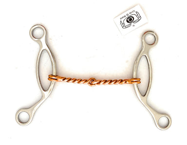 Circle G Brand Stainless 5" Copper Twisted Wire Mouth Piece Gag Bit