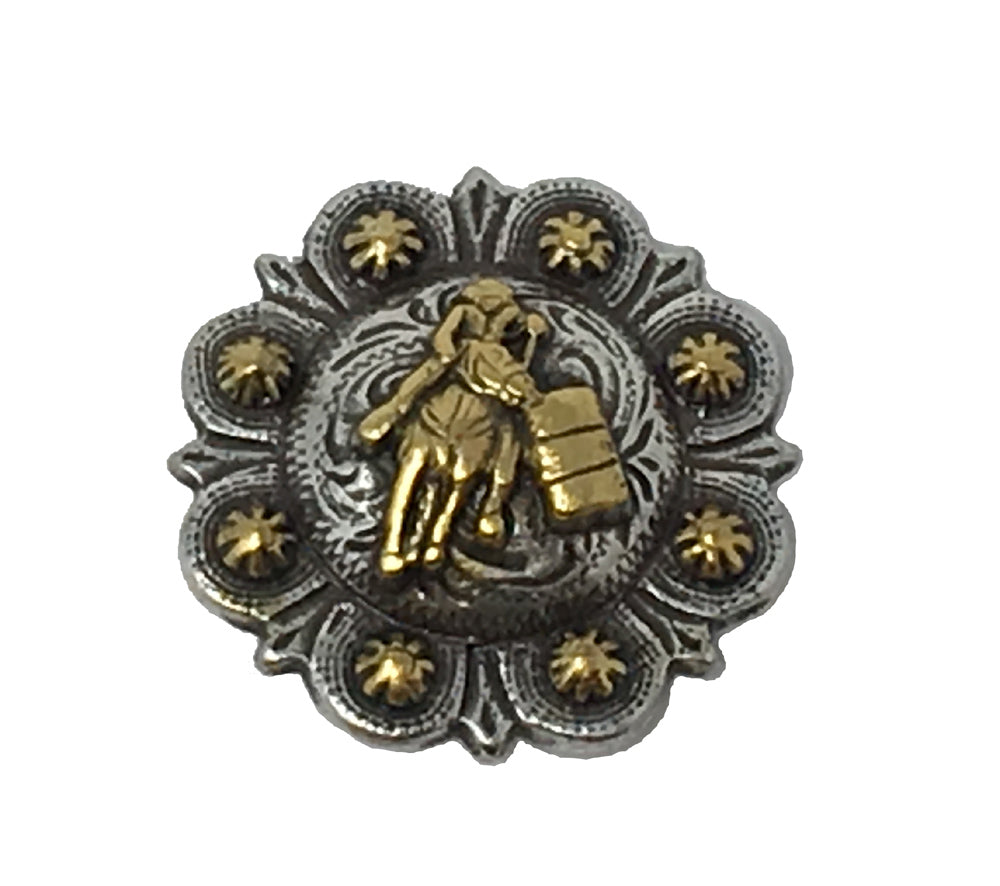 AJ Tack Barrel Racer Berry Concho Front