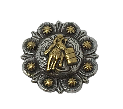 AJ Tack Barrel Racer Berry Concho Front