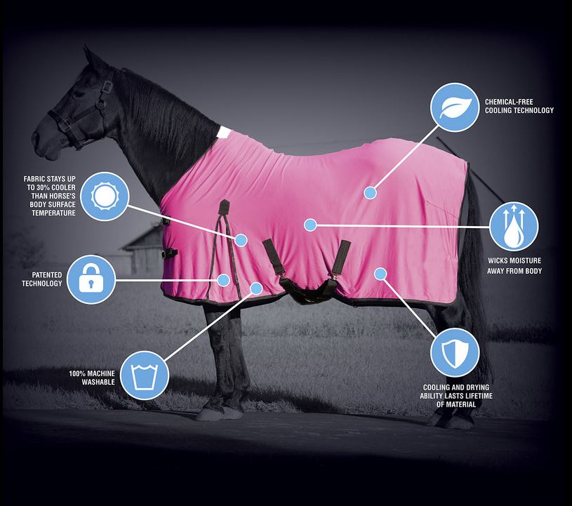 CoolAid® Equine Cooling Blanket by Weaver Leather Pink