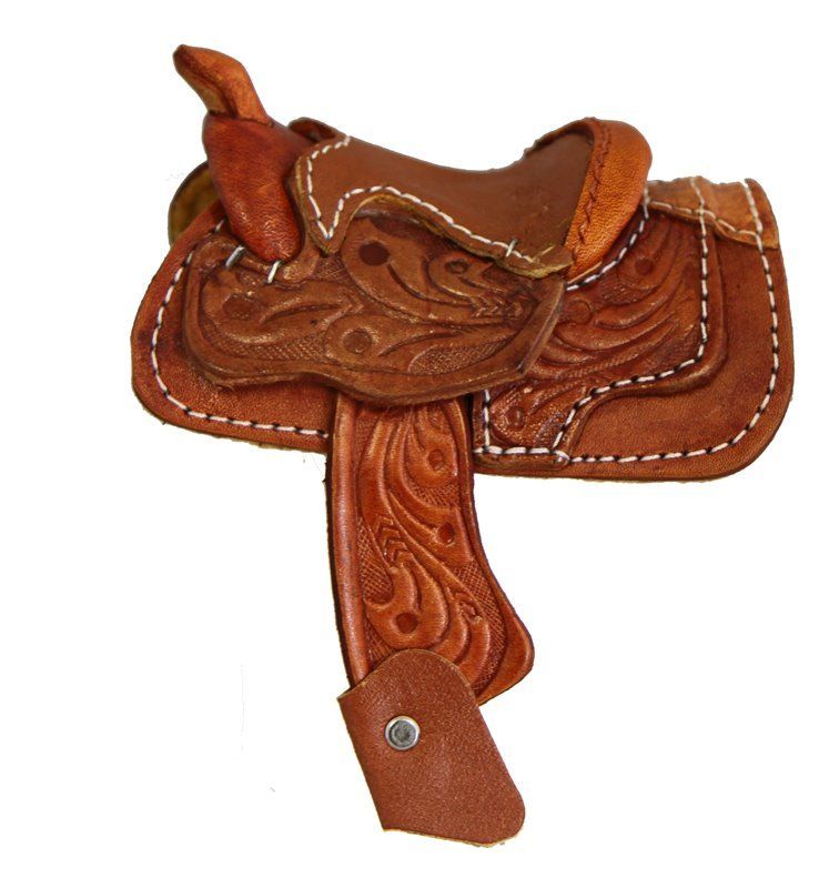Light Brown Decorative Western Saddle