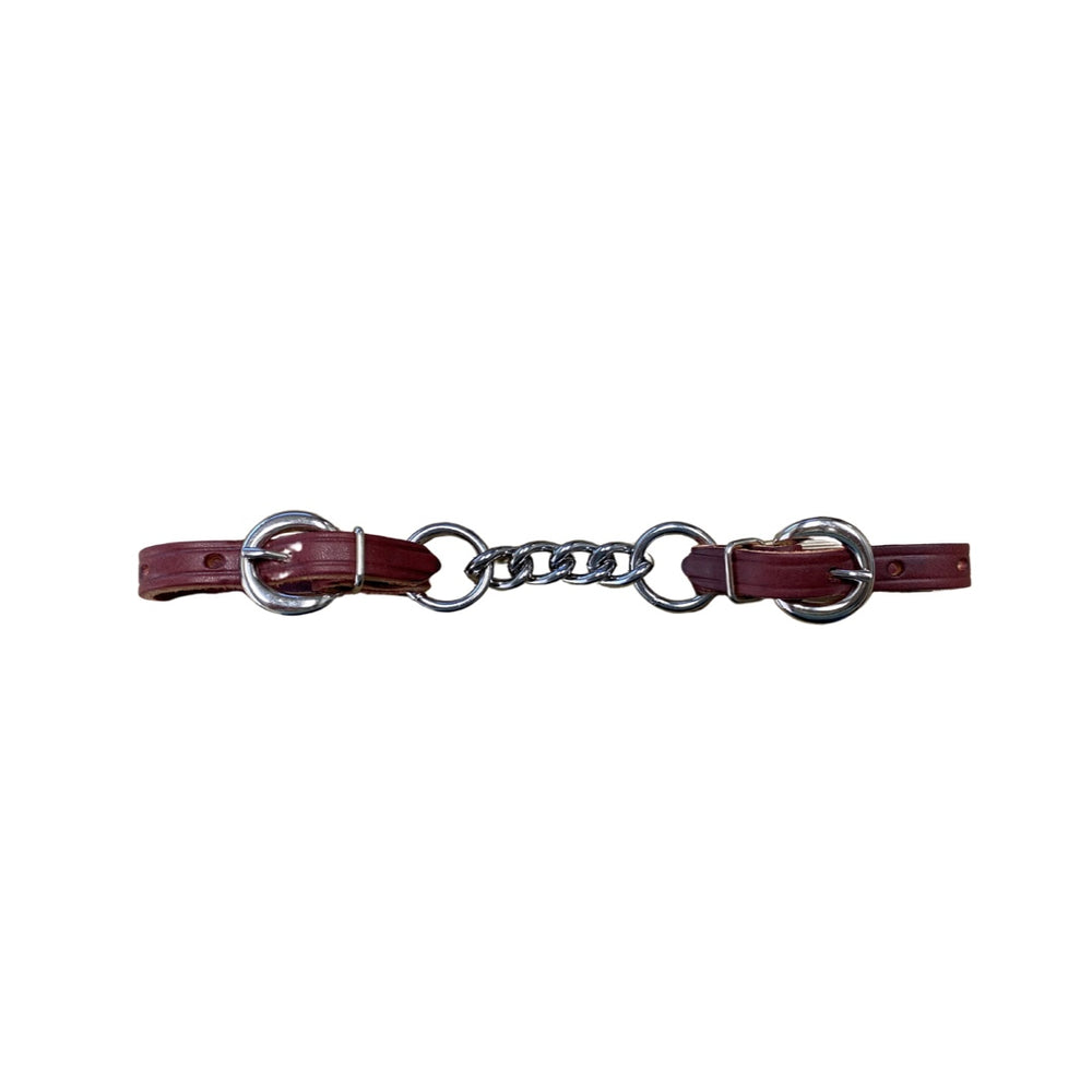 Leather Latigo Curb Chain