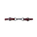 Latigo Leather Curb Chain - 1/2" chain with nickel plated hardware