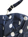 black polka dot bridle bag