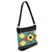 Concealed Carry Aztec Hobo Purse Turquoise