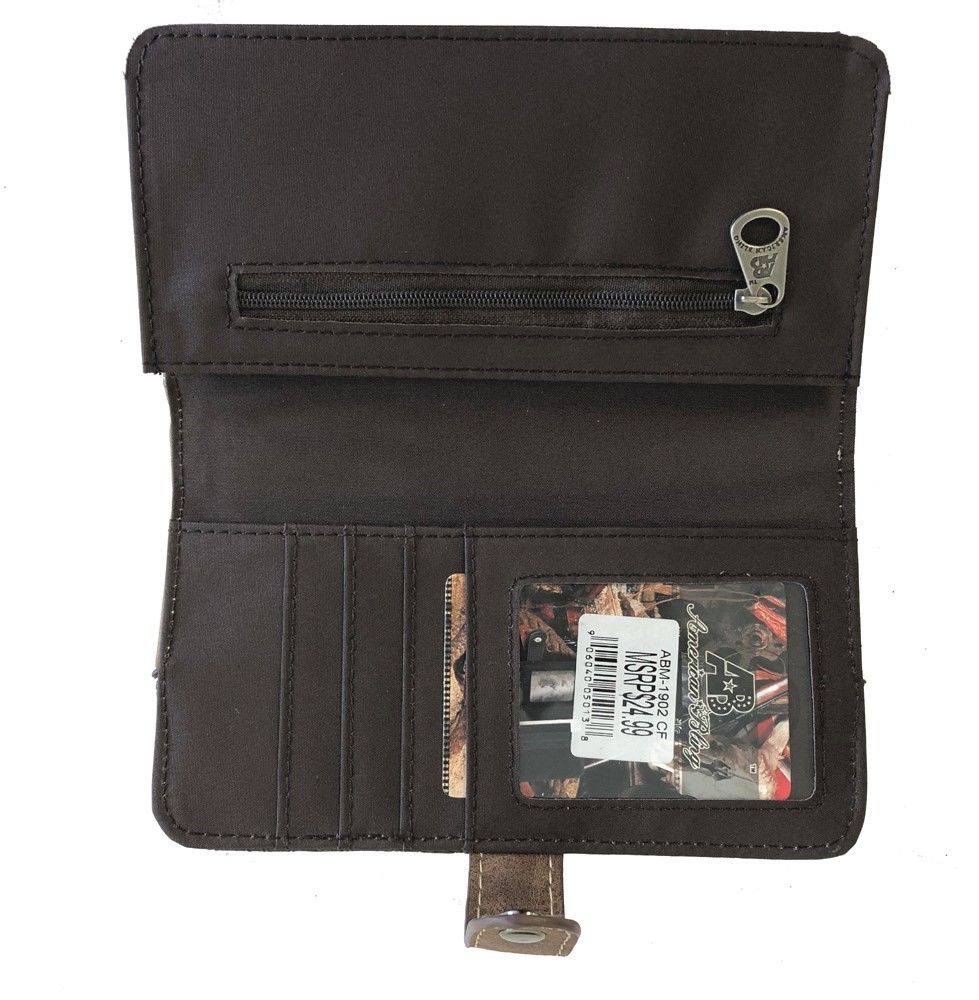 Concealed Carry Patchwork bifold wallet