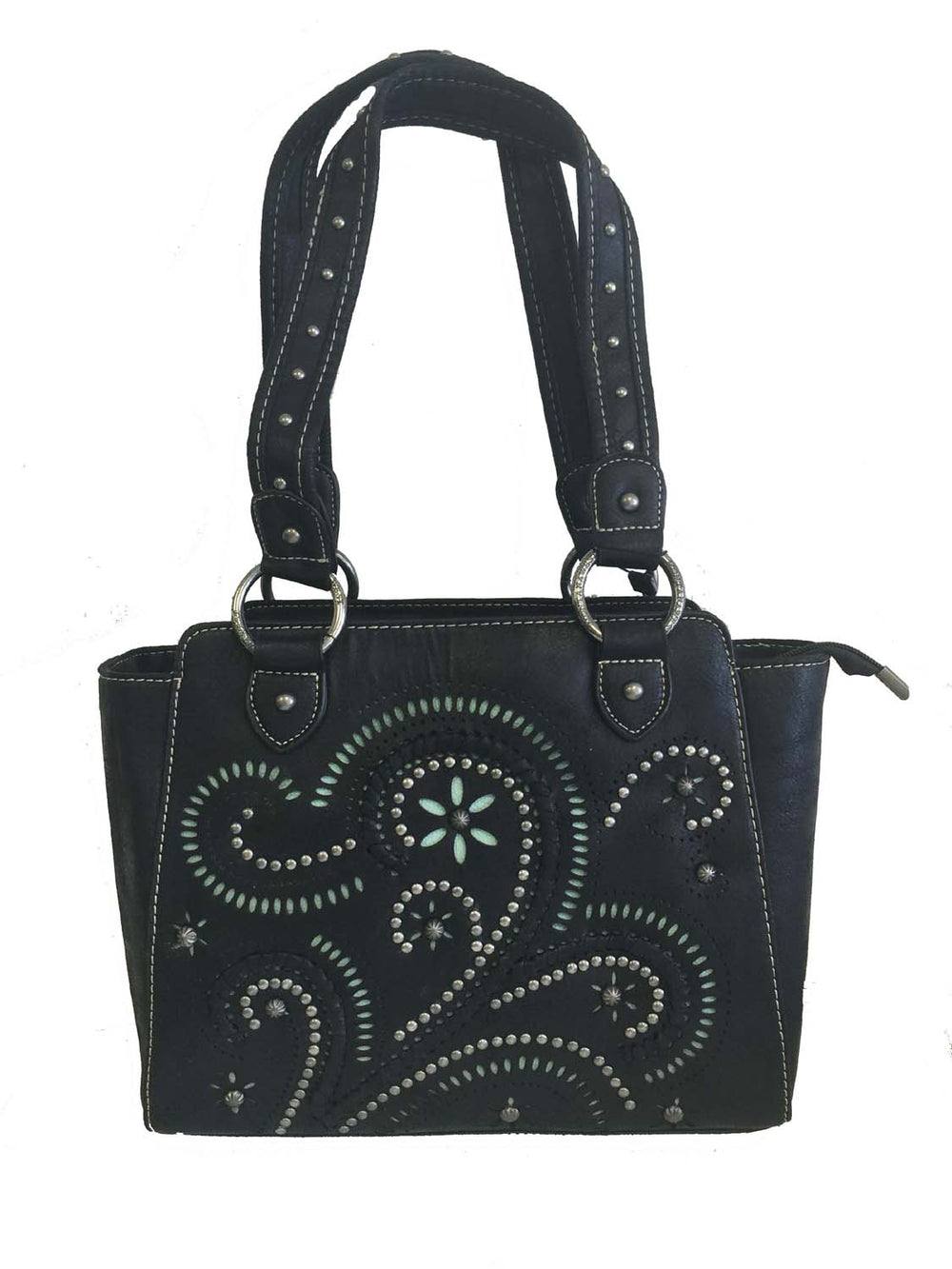 Concealed Carry Swirl Purse in black