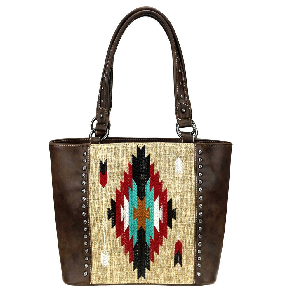 Concealed Carry Aztec Purse tote style in brown