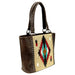 Montana West Aztec Collection womens tote style purse brown