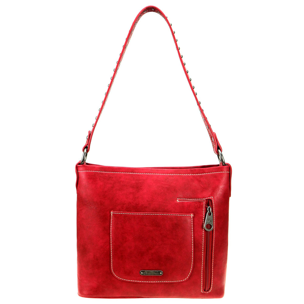 Concealed Carry Aztec Hobo Purse Red Back