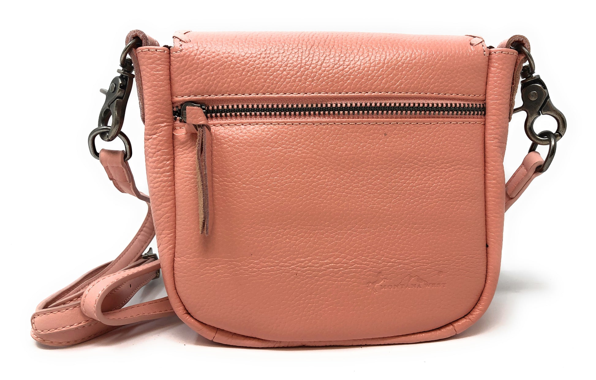 Pink Concho Crossbody Purse Back