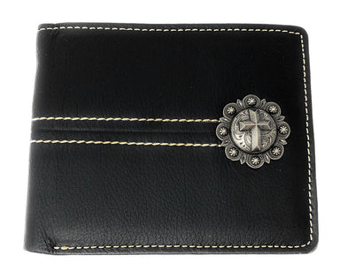 Cross Concho Bi-fold Wallet Black