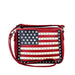 Concealed Carry American Pride Crossbody Purse in red