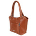 Concealed Carry Western Tooled Leather Shoulder Bag Brown