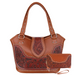 Montana West Concealed Carry Western Tooled Leather Purse and Wallet  - Brown