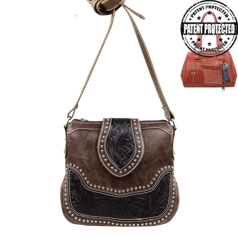 Tooled Leather Concealed Carry Purse |