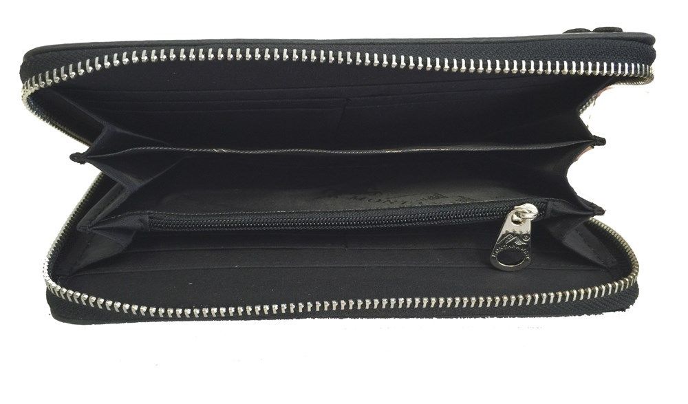 Stone Mountain wristlet/wallet  Black leather wallet, White wallet,  Leather wristlet wallet