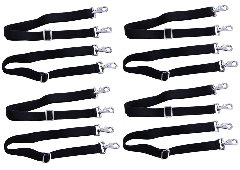 AJ Tack Replacement Legs Straps for Horse Blanket - Black - 4 Pairs