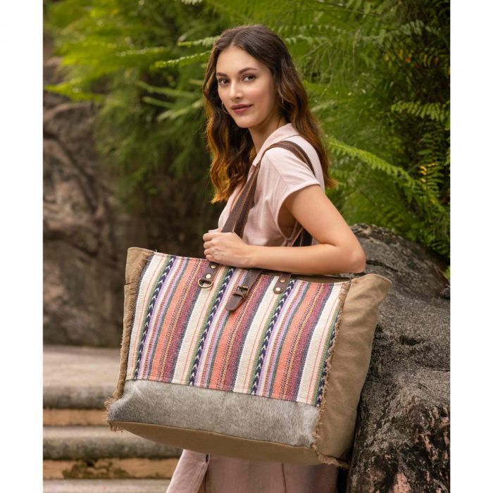 Myra Bag Pastel Hues Weekender Bag