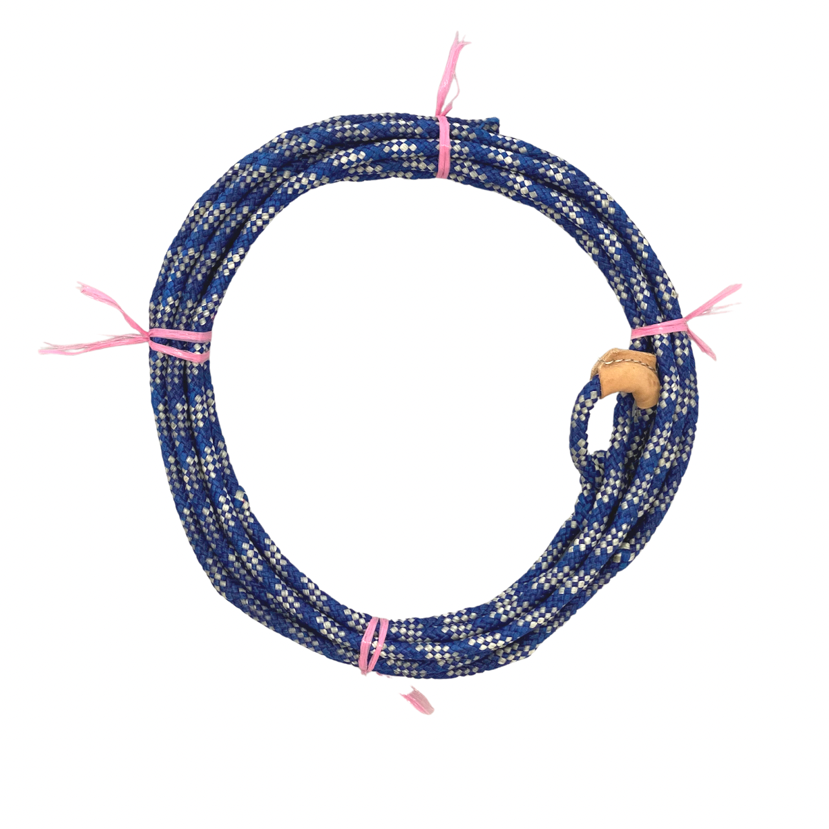 AJ Tack Kid braided nylon rodeo lasso Blue