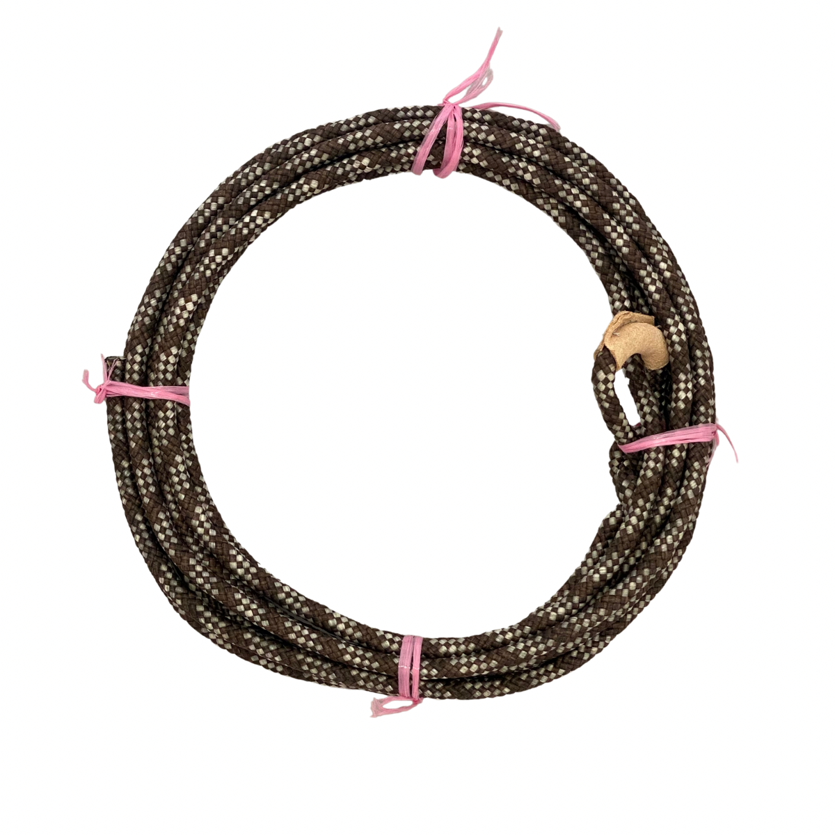AJ Tack Kid braided nylon rodeo lasso Brown