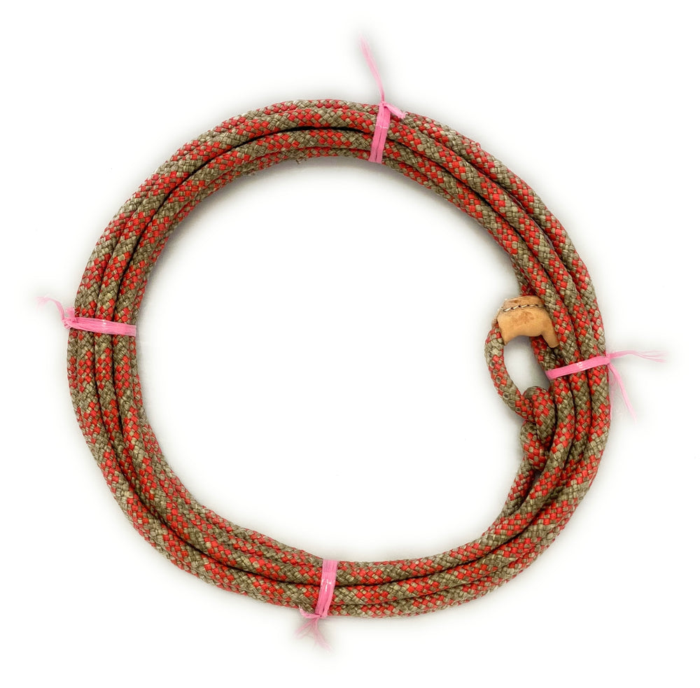 AJ Tack Kid braided nylon rodeo lasso Red and Gray