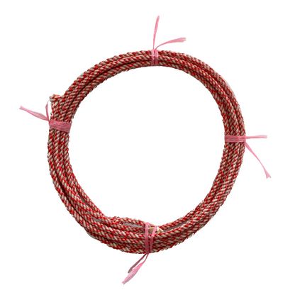 Kid waxed nylon rodeo rope red